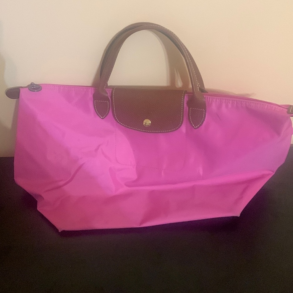 Pink Longchamp handbag